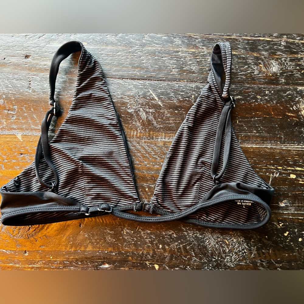 Acacia Swim Bosa Top Black Sz L